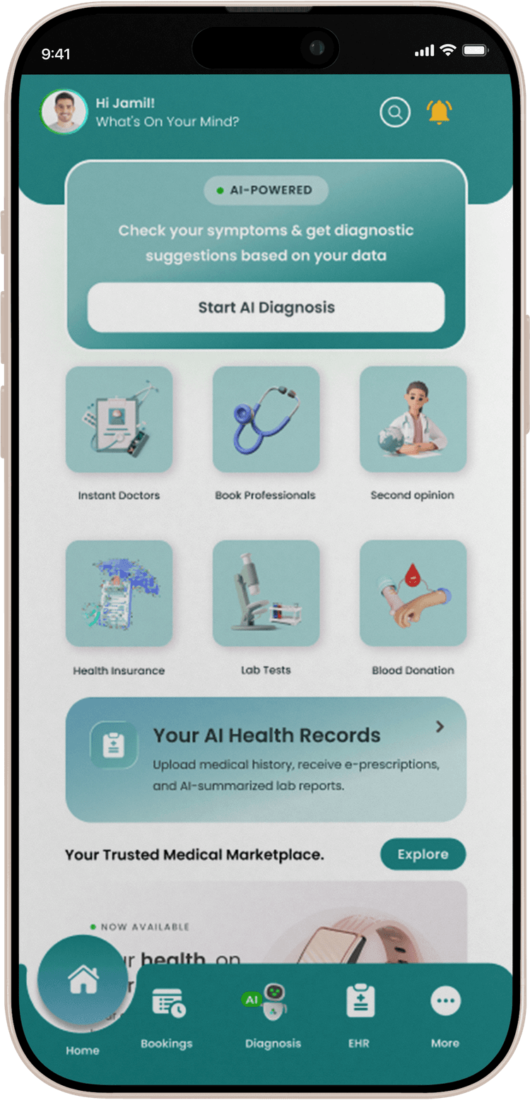 Mashwara AI healthcare app