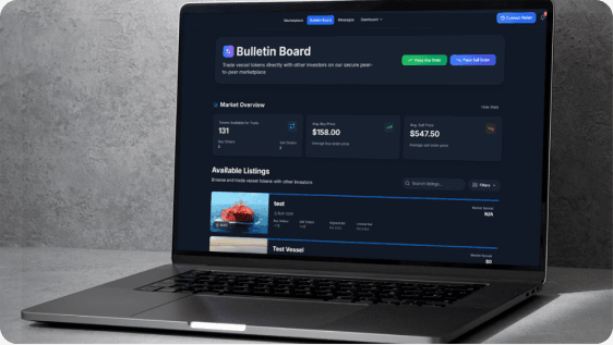 ShippingX bulletin board — peer-to-peer market overview and available listings