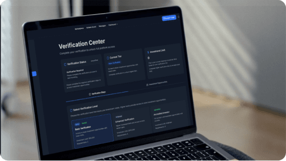 ShippingX verification center — KYC tiers and verification steps