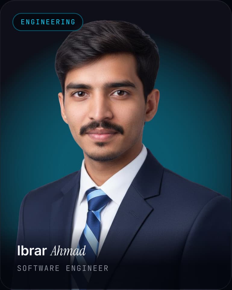 Ibrar Ahmad, Software Engineer