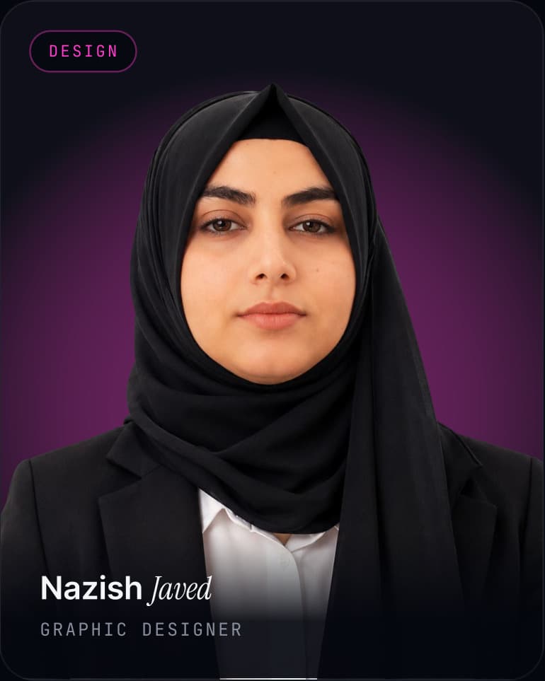 Nazish Javed, Graphic Designer