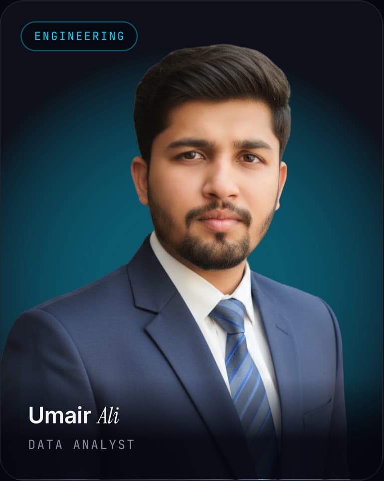 Umair Ali, Data Analyst