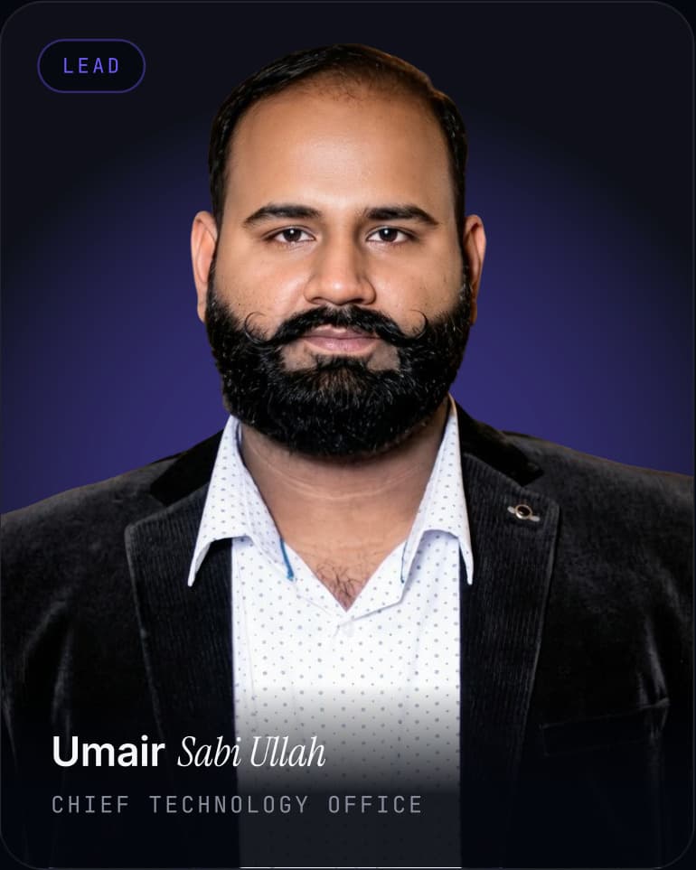 Umair Sabi Ullah, Chief Technology Officer