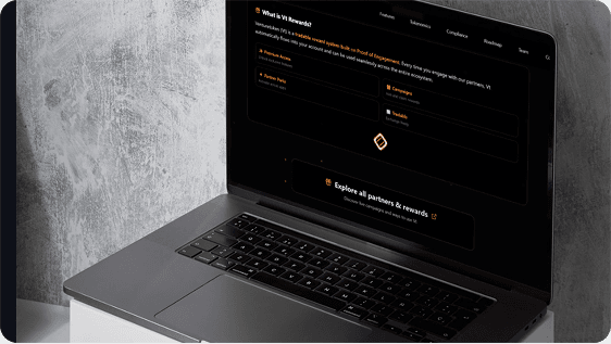Venturetoken Vt Rewards explainer with partner and reward exploration