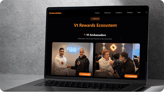 Venturetoken Vt Rewards Ecosystem and Vt Ambassadors partner network