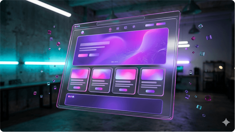 Web experience visual
